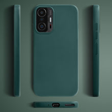 Ladda upp bild till gallerivisning, Moozy Lifestyle. Silicone Case for Xiaomi 11T and 11T Pro, Dark Green - Liquid Silicone Lightweight Cover with Matte Finish and Soft Microfiber Lining, Premium Silicone Case