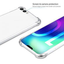 Ladda upp bild till gallerivisning, Moozy Shock Proof Silicone Case for Huawei Honor 10 - Transparent Crystal Clear Phone Case Soft TPU Cover