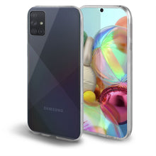 Carica l'immagine nel visualizzatore di Gallery, Moozy 360 Degree Case for Samsung A71 - Transparent Full body Slim Cover - Hard PC Back and Soft TPU Silicone Front