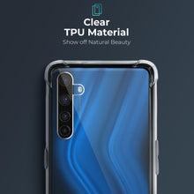 Ladda upp bild till gallerivisning, Moozy Shock Proof Silicone Case for Realme 6 Pro - Transparent Crystal Clear Phone Case Soft TPU Cover