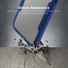 Lade das Bild in den Galerie-Viewer, Moozy 360 Case for iPhone X / iPhone XS - Blue Rim Transparent Case, Full Body Double-sided Protection, Cover with Built-in Screen Protector