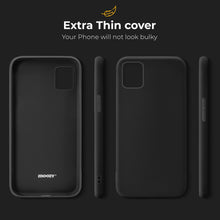 Load image into Gallery viewer, Moozy Minimalist Series Silicone Case for Oppo Find X3 Pro, Black - Matte Finish Lightweight Mobile Phone Case Slim Soft Protective TPU Cover with Matte Surface