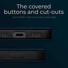 Ladda upp bild till gallerivisning, Moozy Marble Blue Flip Case for iPhone 12, iPhone 12 Pro - Flip Cover Magnetic Flip Folio Retro Wallet Case