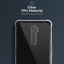 Load image into Gallery viewer, Moozy Shock Proof Silicone Case for Oppo A9 2020 - Transparent Crystal Clear Phone Case Soft TPU Cover