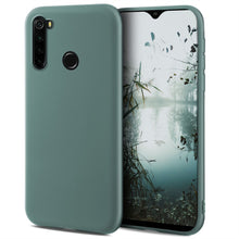 Load image into Gallery viewer, Moozy Minimalist Series Silicone Case for Xiaomi Redmi Note 8, Blue Grey - Matte Finish Slim Soft TPU Cover