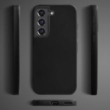 Ladda upp bild till gallerivisning, Moozy Lifestyle. Silicone Case for Samsung S21 FE, Black - Liquid Silicone Lightweight Cover with Matte Finish and Soft Microfiber Lining, Premium Silicone Case