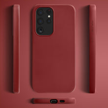 Afbeelding in Gallery-weergave laden, Moozy Lifestyle. Silicone Case for Samsung S22 Ultra, Vintage Pink - Liquid Silicone Lightweight Cover with Matte Finish and Soft Microfiber Lining, Premium Silicone Case