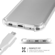 Ladda upp bild till gallerivisning, Moozy Shock Proof Silicone Case for Samsung A60 - Transparent Crystal Clear Phone Case Soft TPU Cover
