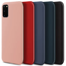 Load image into Gallery viewer, Moozy Lifestyle. Designed for Samsung S20 Case, Black - Liquid Silicone Cover with Matte Finish and Soft Microfiber Lining