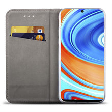 Lade das Bild in den Galerie-Viewer, Moozy Case Flip Cover for Xiaomi Redmi Note 9S and Xiaomi Redmi Note 9 Pro, Gold - Smart Magnetic Flip Case with Card Holder and Stand