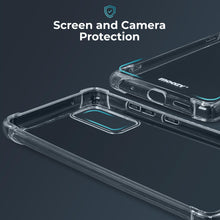 Lade das Bild in den Galerie-Viewer, Moozy Shock Proof Silicone Case for Samsung S20 - Transparent Crystal Clear Phone Case Soft TPU Cover