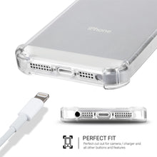 Charger l'image dans la galerie, Moozy Shock Proof Silicone Case for iPhone SE, iPhone 5s - Transparent Crystal Clear Phone Case Soft TPU Cover