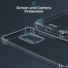 Lade das Bild in den Galerie-Viewer, Moozy Shock Proof Silicone Case for Samsung S20 Ultra - Transparent Crystal Clear Phone Case Soft TPU Cover