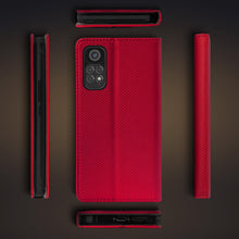 Charger l'image dans la galerie, Moozy Case Flip Cover for Xiaomi Redmi Note 11 Pro 5G/4G, Red - Smart Magnetic Flip Case Flip Folio Wallet Case with Card Holder and Stand, Credit Card Slots, Kickstand Function