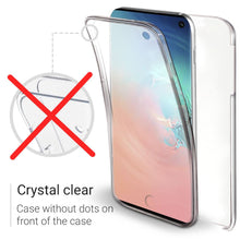 Ladda upp bild till gallerivisning, Moozy 360 Degree Case for Samsung S10 - Transparent Full body Slim Cover - Hard PC Back and Soft TPU Silicone Front