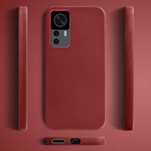 Load image into Gallery viewer, Moozy Lifestyle. Silicone Case for Xiaomi 12T and 12T Pro, Vintage Pink - Liquid Silicone Lightweight Cover with Matte Finish and Soft Microfiber Lining, Premium Silicone Case