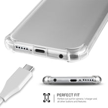 Ladda upp bild till gallerivisning, Moozy Shock Proof Silicone Case for Huawei P30 Lite - Transparent Crystal Clear Phone Case Soft TPU Cover