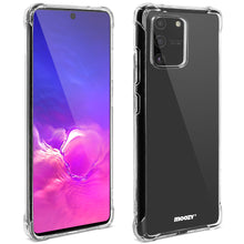 Załaduj obraz do przeglądarki galerii, Moozy Shock Proof Silicone Case for Samsung S10 Lite - Transparent Crystal Clear Phone Case Soft TPU Cover