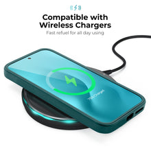 Load image into Gallery viewer, Moozy 360 Case for Samsung S22 Ultra - Green Rim Transparent Case, Full Body Double-sided Protection, Cover with Built-in Screen Protector