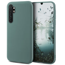 Load image into Gallery viewer, Moozy Minimalist Series Silicone Case for Xiaomi Mi Note 10 Lite, Blue Grey - Matte Finish Slim Soft TPU Cover