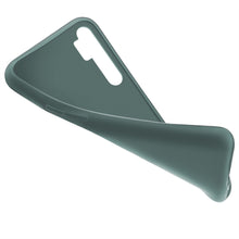 Load image into Gallery viewer, Moozy Minimalist Series Silicone Case for Xiaomi Mi Note 10 Lite, Blue Grey - Matte Finish Slim Soft TPU Cover