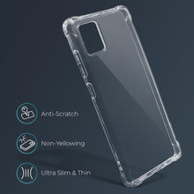 Załaduj obraz do przeglądarki galerii, Moozy Shock Proof Silicone Case for Samsung S10 Lite - Transparent Crystal Clear Phone Case Soft TPU Cover