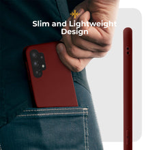 Charger l'image dans la galerie, Moozy Minimalist Series Silicone Case for Samsung A32 5G, Wine Red - Matte Finish Lightweight Mobile Phone Case Slim Soft Protective TPU Cover with Matte Surface