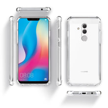 Ladda upp bild till gallerivisning, Moozy Shock Proof Silicone Case for Huawei Mate 20 Lite - Transparent Crystal Clear Phone Case Soft TPU Cover