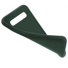 Carica l'immagine nel visualizzatore di Gallery, Moozy Minimalist Series Silicone Case for Samsung S10, Midnight Green - Matte Finish Slim Soft TPU Cover