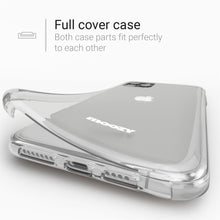 Ladda upp bild till gallerivisning, Moozy 360 Degree Case for iPhone 11 Pro Max - Full body Front and Back Slim Clear Transparent TPU Silicone Gel Cover