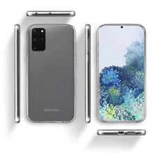 Carica l'immagine nel visualizzatore di Gallery, Moozy 360 Degree Case for Samsung S20 Plus - Transparent Full body Slim Cover - Hard PC Back and Soft TPU Silicone Front
