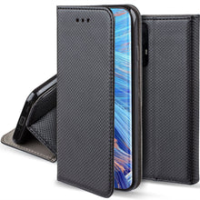 Ladda upp bild till gallerivisning, Moozy Case Flip Cover for Oppo Find X2 Neo, Black - Smart Magnetic Flip Case with Card Holder and Stand