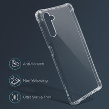 Ladda upp bild till gallerivisning, Moozy Shock Proof Silicone Case for Realme 6 Pro - Transparent Crystal Clear Phone Case Soft TPU Cover