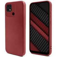 Load image into Gallery viewer, Moozy Lifestyle. Silicone Case for Xiaomi Redmi 10C, Vintage Pink - Liquid Silicone Lightweight Cover with Matte Finish and Soft Microfiber Lining, Premium Silicone Case