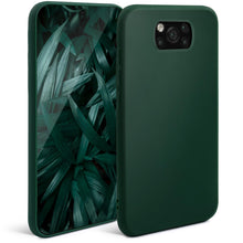 Ladda upp bild till gallerivisning, Moozy Minimalist Series Silicone Case for Xiaomi Poco X3 Pro and X3 NFC, Midnight Green - Matte Finish Lightweight Mobile Phone Case Slim Soft Protective TPU Cover with Matte Surface