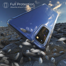 Charger l'image dans la galerie, Moozy Xframe Shockproof Case for Samsung S20 FE - Transparent Rim Case, Double Colour Clear Hybrid Cover with Shock Absorbing TPU Rim