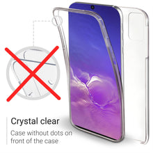 Carica l'immagine nel visualizzatore di Gallery, Moozy 360 Degree Case for Samsung S10 Lite - Transparent Full body Slim Cover - Hard PC Back and Soft TPU Silicone Front