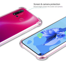 Ladda upp bild till gallerivisning, Moozy Shock Proof Silicone Case for Huawei P20 Lite 2019 - Transparent Crystal Clear Phone Case Soft TPU Cover