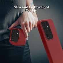 Afbeelding in Gallery-weergave laden, Moozy Lifestyle. Silicone Case for Samsung S22 Ultra, Vintage Pink - Liquid Silicone Lightweight Cover with Matte Finish and Soft Microfiber Lining, Premium Silicone Case