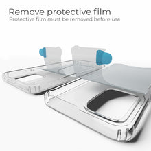 Ladda upp bild till gallerivisning, Moozy Xframe Shockproof Case for Samsung A13 4G - Transparent Rim Case, Double Colour Clear Hybrid Cover with Shock Absorbing TPU Rim