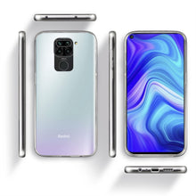 Ladda upp bild till gallerivisning, Moozy 360 Degree Case for Xiaomi Redmi Note 9 - Transparent Full body Slim Cover - Hard PC Back and Soft TPU Silicone Front