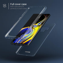 Load image into Gallery viewer, Moozy 360 Degree Case for Samsung Note 9 - Full body Front and Back Slim Clear Transparent TPU Silicone Gel Cover