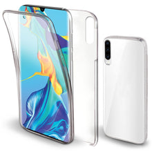Ladda upp bild till gallerivisning, Moozy 360 Degree Case for Huawei P30 - Transparent Full body Slim Cover - Hard PC Back and Soft TPU Silicone Front