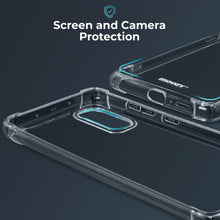 Ladda upp bild till gallerivisning, Moozy Shock Proof Silicone Case for Xiaomi Mi 10T 5G and Mi 10T Pro 5G - Transparent Crystal Clear Phone Case Soft TPU Cover
