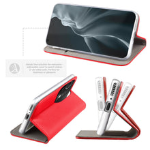 Load image into Gallery viewer, Moozy Case Flip Cover for Xiaomi Mi 11, Red - Smart Magnetic Flip Case Flip Folio Wallet Case with Card Holder and Stand, Credit Card Slots10,99