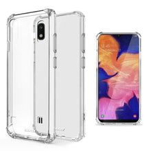 Charger l'image dans la galerie, Moozy Shock Proof Silicone Case for Samsung A10 - Transparent Crystal Clear Phone Case Soft TPU Cover