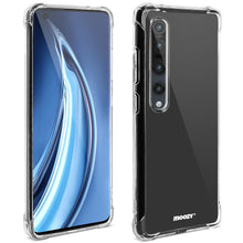Załaduj obraz do przeglądarki galerii, Moozy Shock Proof Silicone Case for Xiaomi Mi 10 and Xiaomi Mi 10 Pro - Transparent Crystal Clear Phone Case Soft TPU Cover