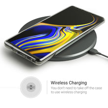 Load image into Gallery viewer, Moozy 360 Degree Case for Samsung Note 9 - Full body Front and Back Slim Clear Transparent TPU Silicone Gel Cover