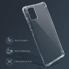 Ladda upp bild till gallerivisning, Moozy Shock Proof Silicone Case for Samsung S20 Plus - Transparent Crystal Clear Phone Case Soft TPU Cover