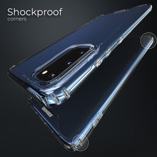 Charger l'image dans la galerie, Moozy Xframe Shockproof Case for Samsung S20 FE - Transparent Rim Case, Double Colour Clear Hybrid Cover with Shock Absorbing TPU Rim